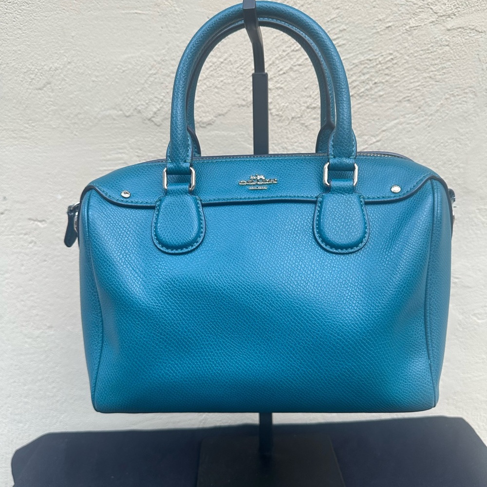 🎽GUC Coach Teal Mini Bennet Satchel/ Crossbody🎽